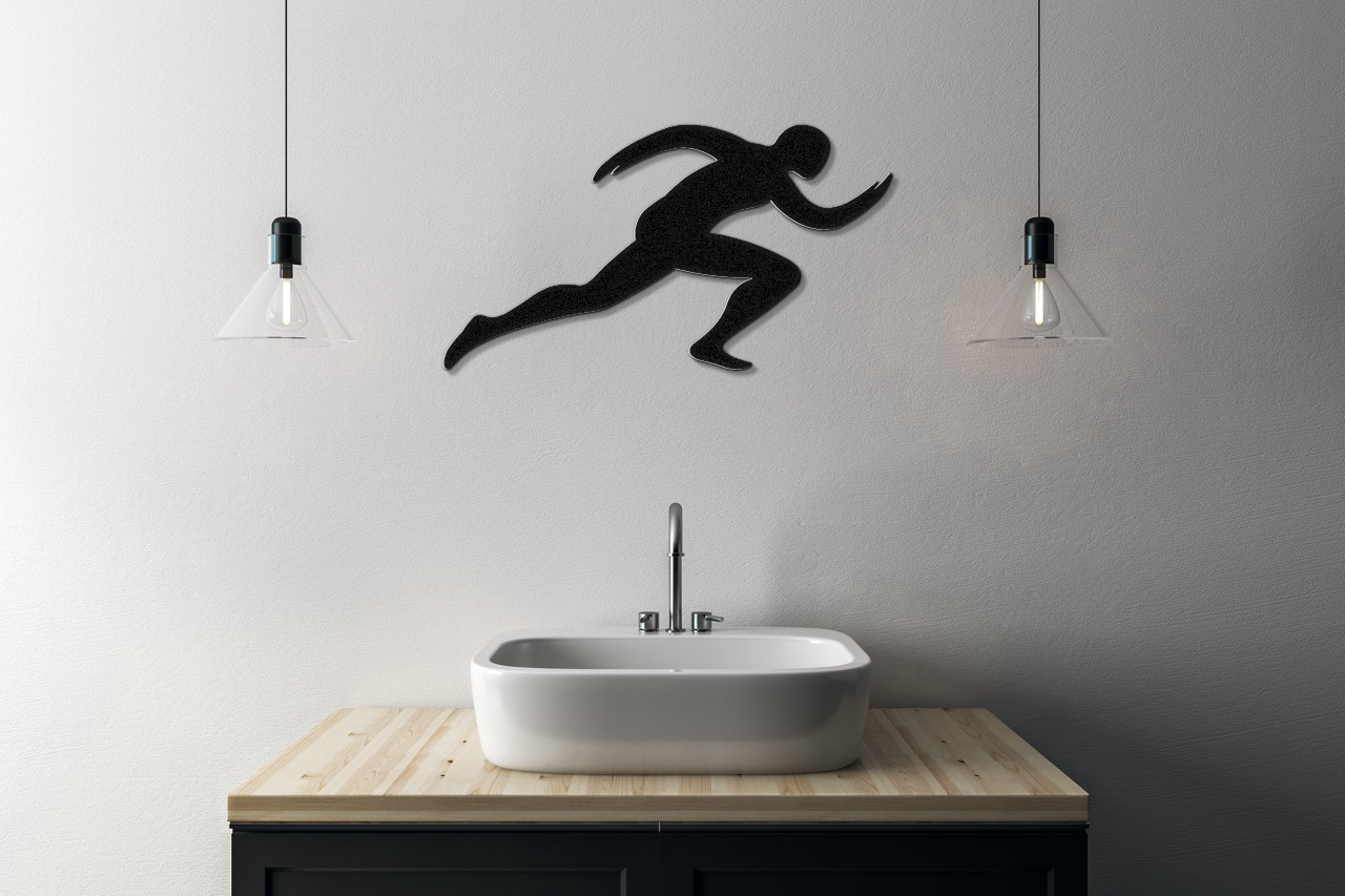Runner Metal Wall Art