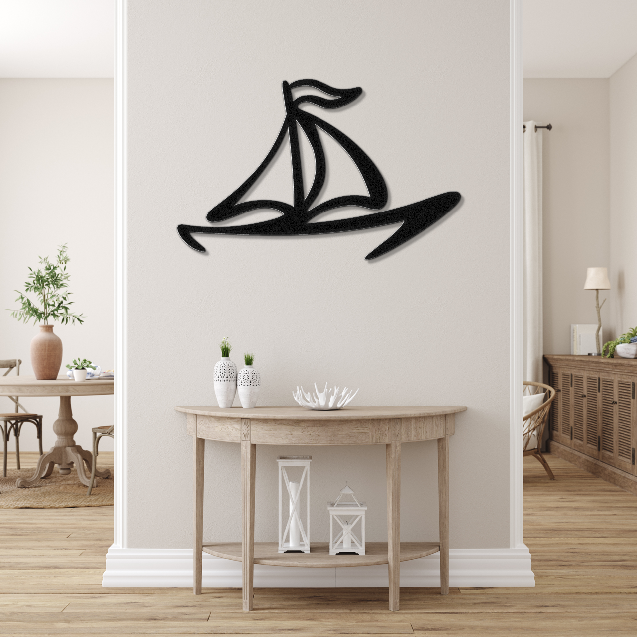 Sailboat Metal Wall Art