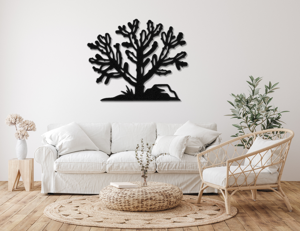 Cholla Cactus Metal Wall Art