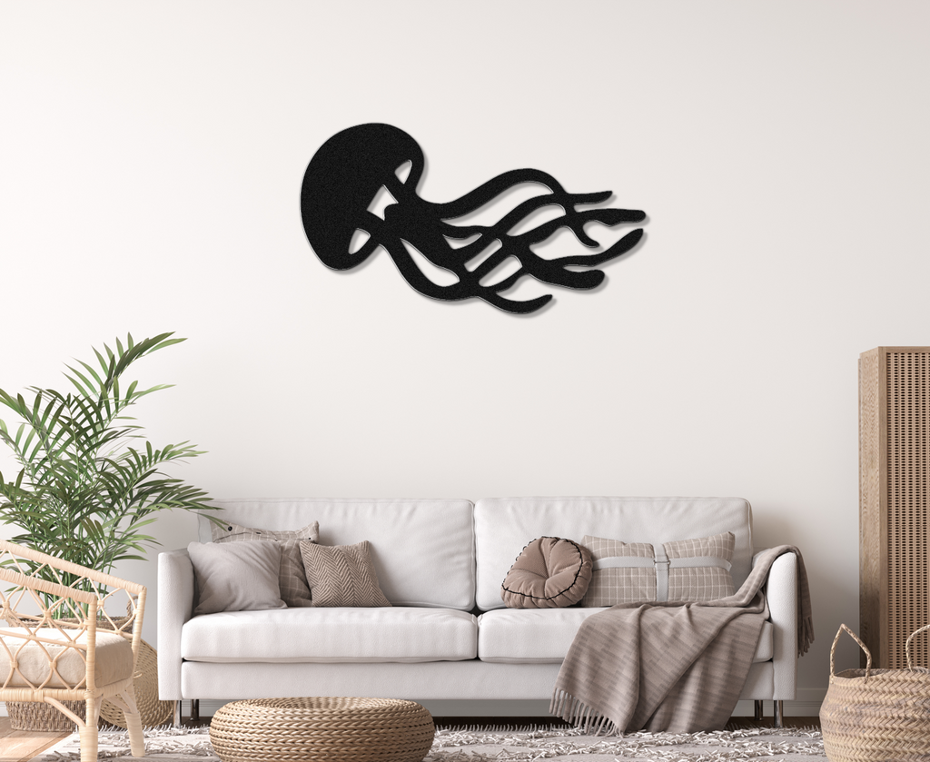 Jellyfish Metal Wall Art