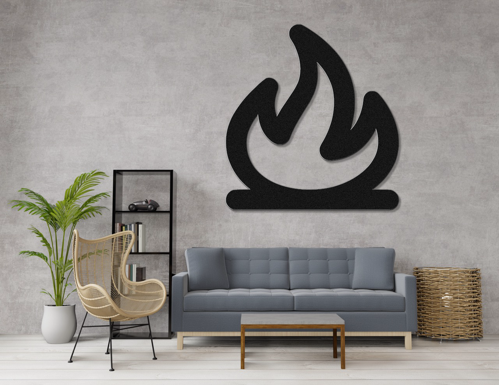 Campfire Metal Wall Art