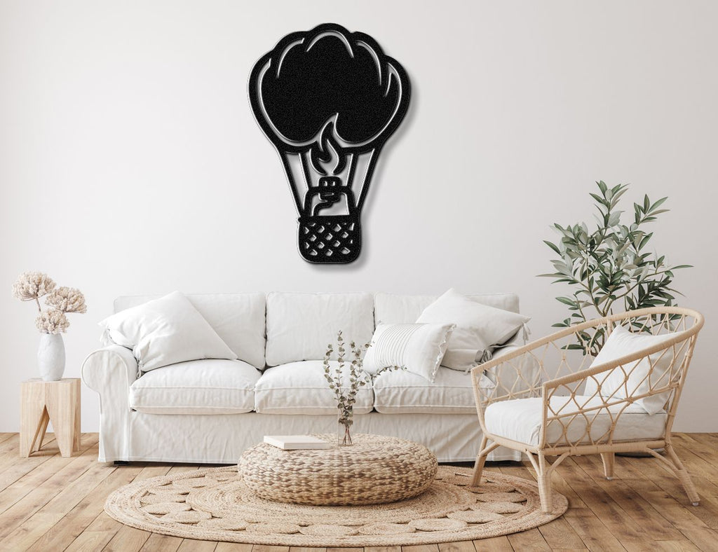 Hot Air Balloon Metal Wall Art
