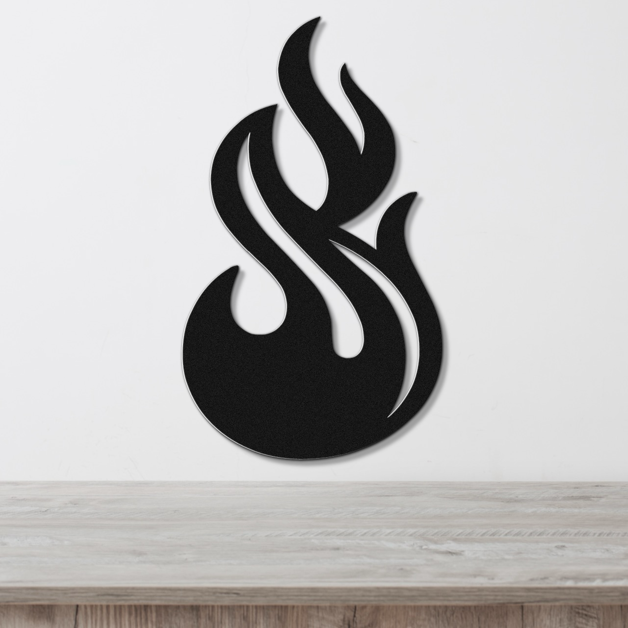 Abstract Fire Metal Wall Art
