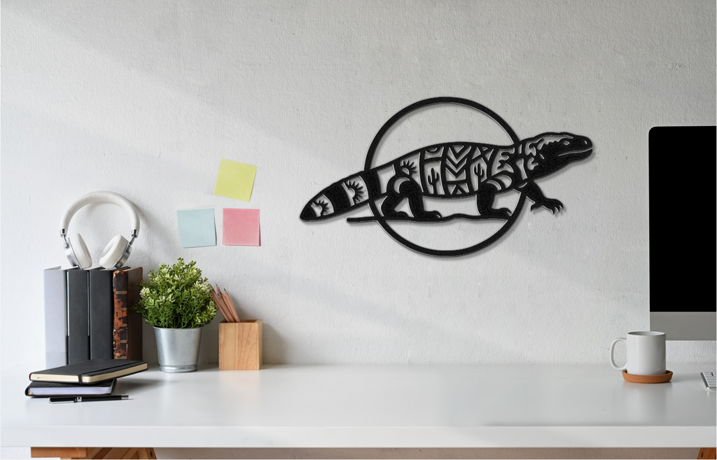 Gila Monster Metal Wall Art
