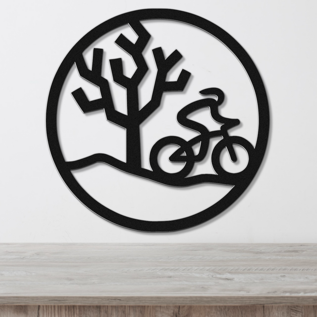 Joshua Tree Cycling Metal Wall Art