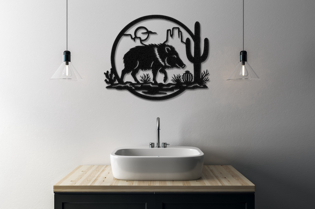 Javelina Metal Wall Art