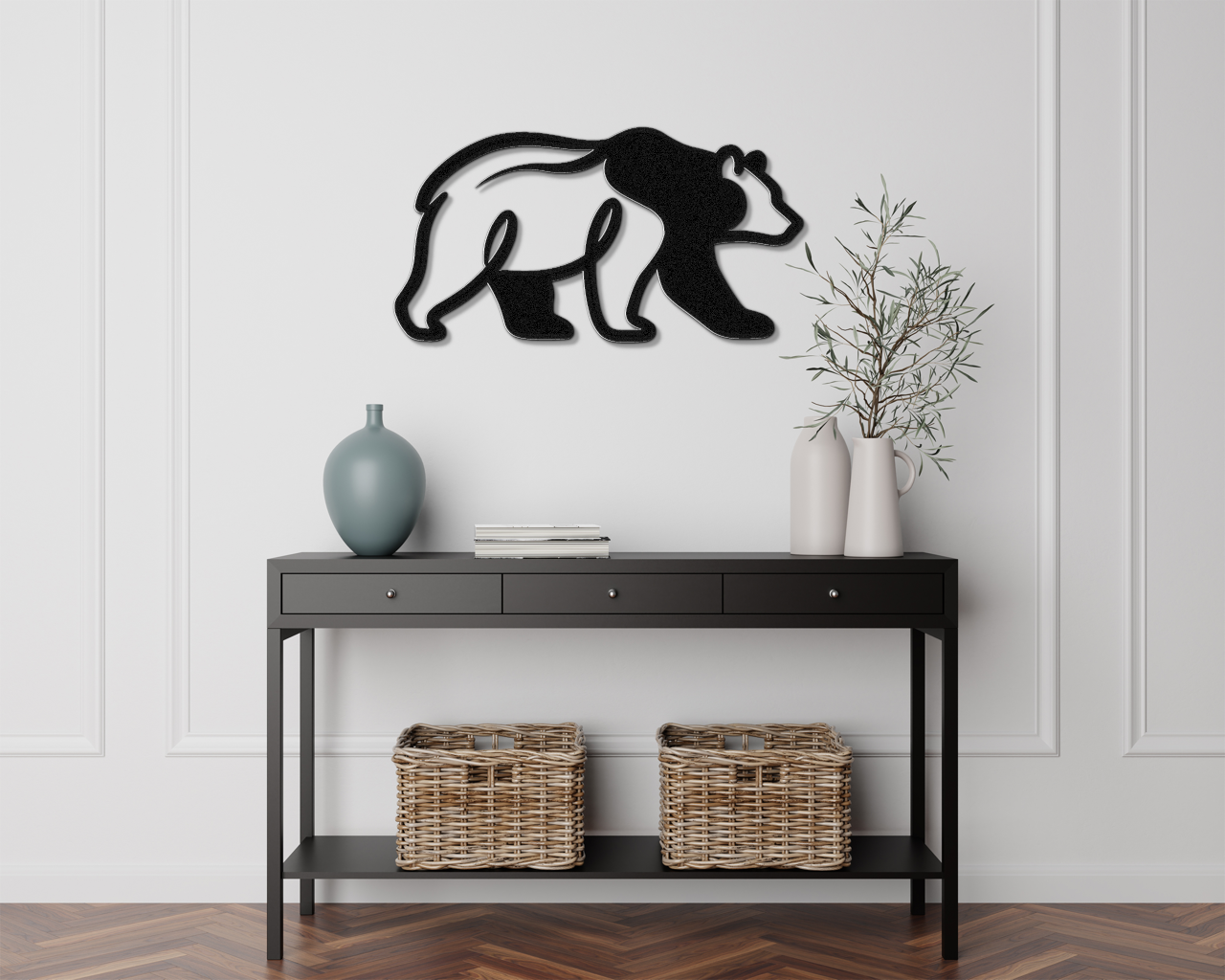 Bear Metal Wall Art