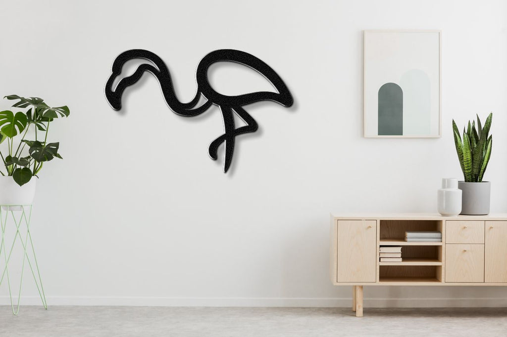 Flamingo Metal Wall Art