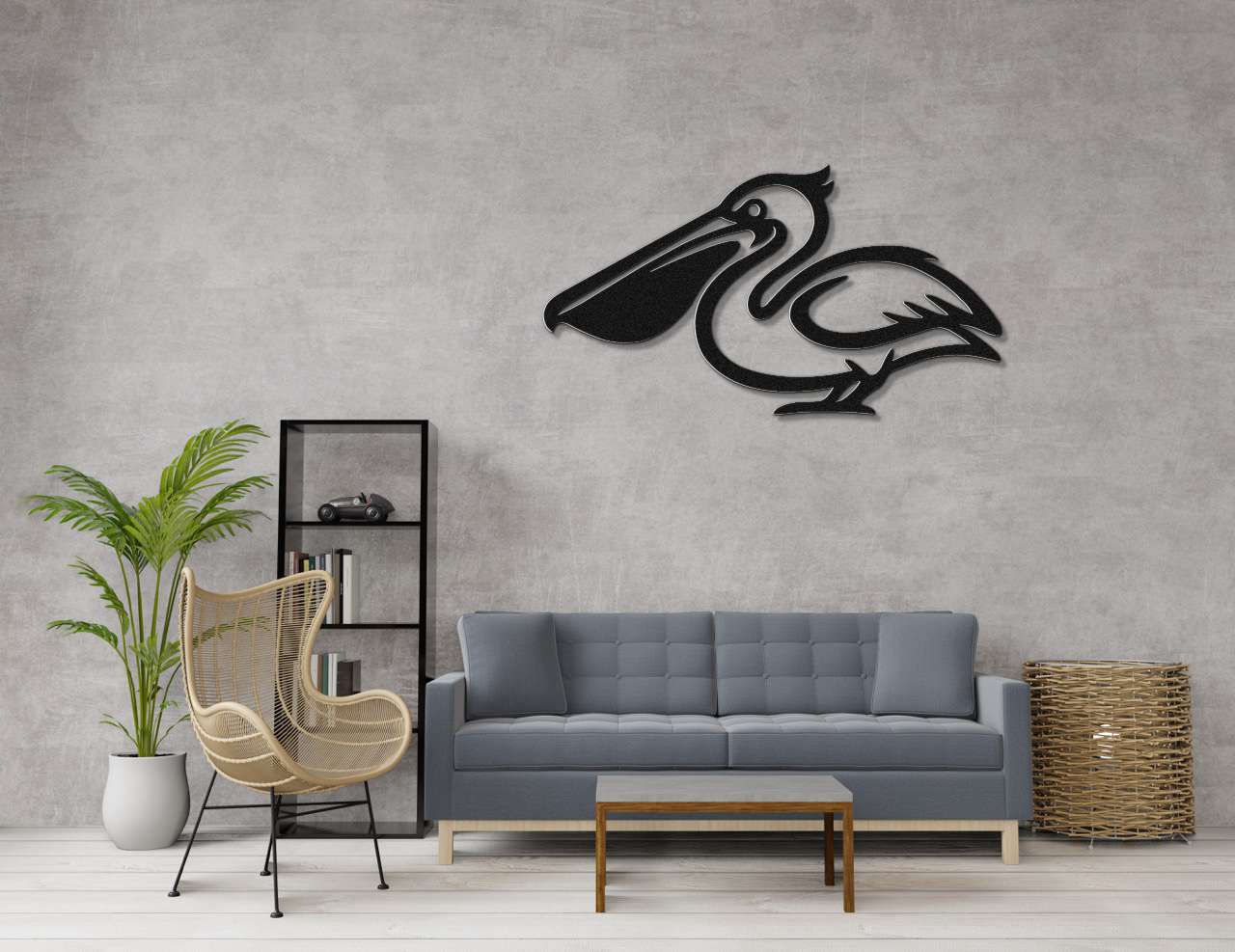 Pelican Metal Wall Art
