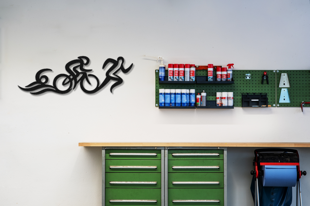 Triathlon Metal Wall Art