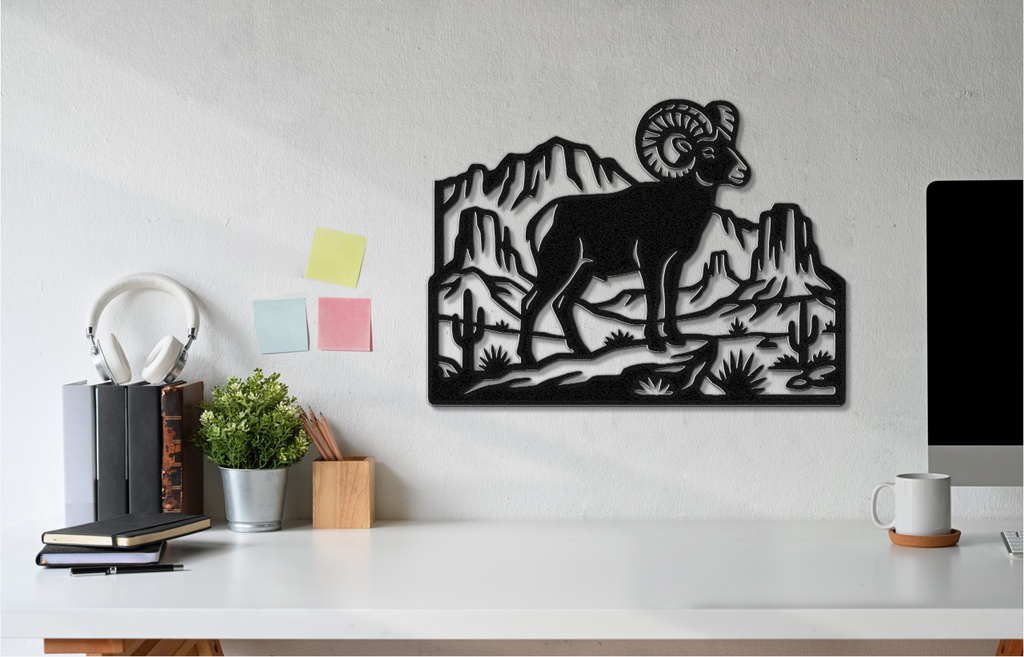 Arizona Bighorn Sheep Metal Wall Art