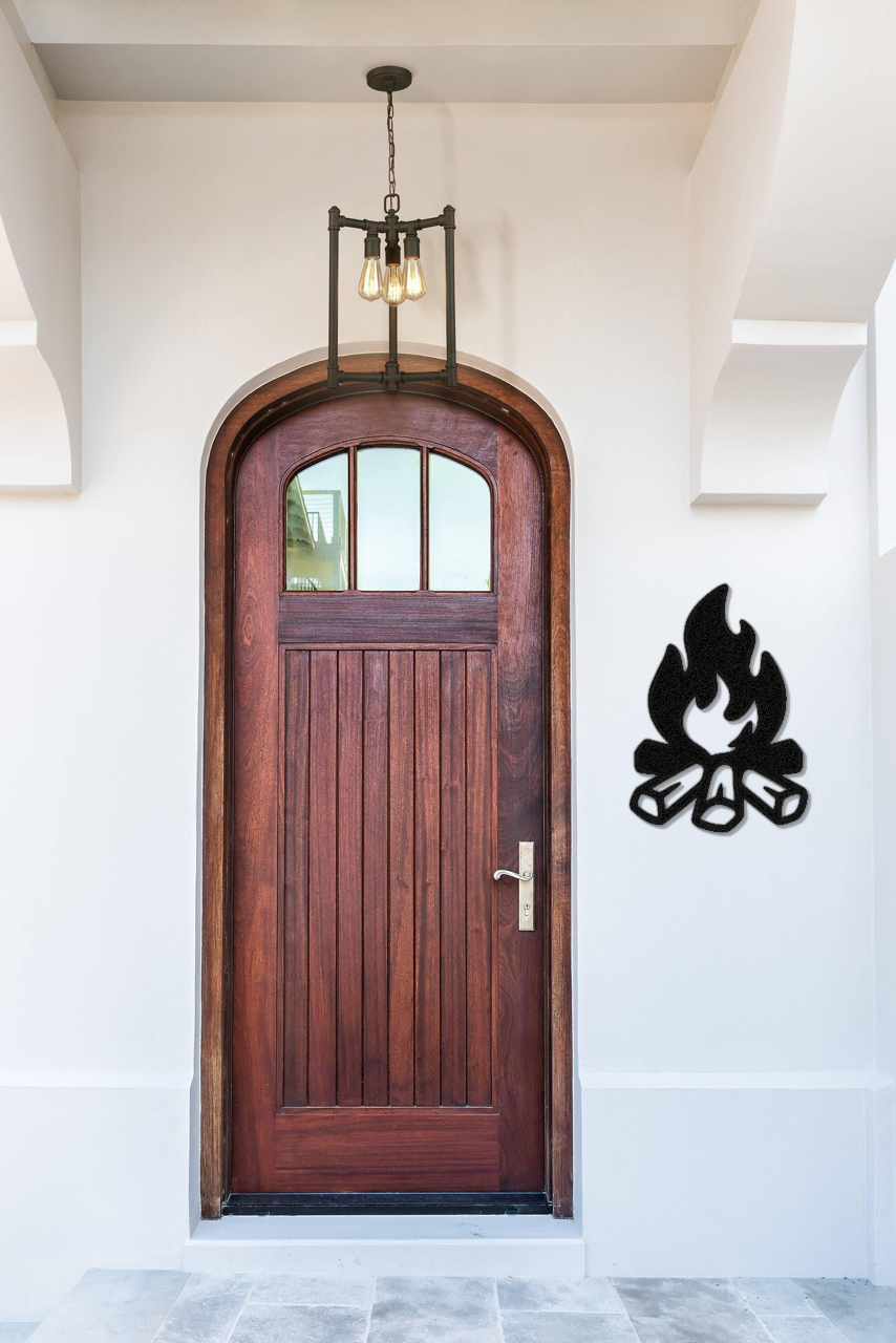 Campfire Metal Wall Art