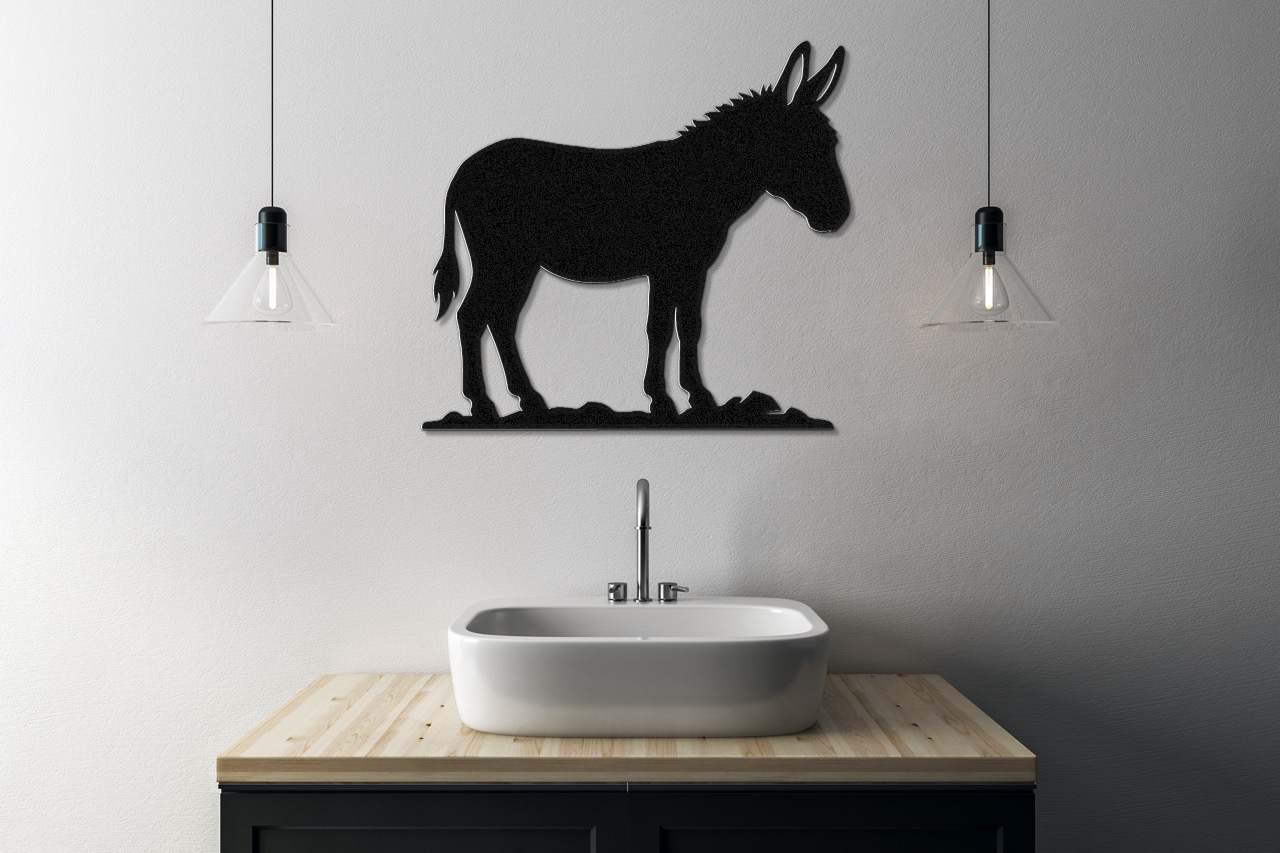 Burro Metal Wall Art