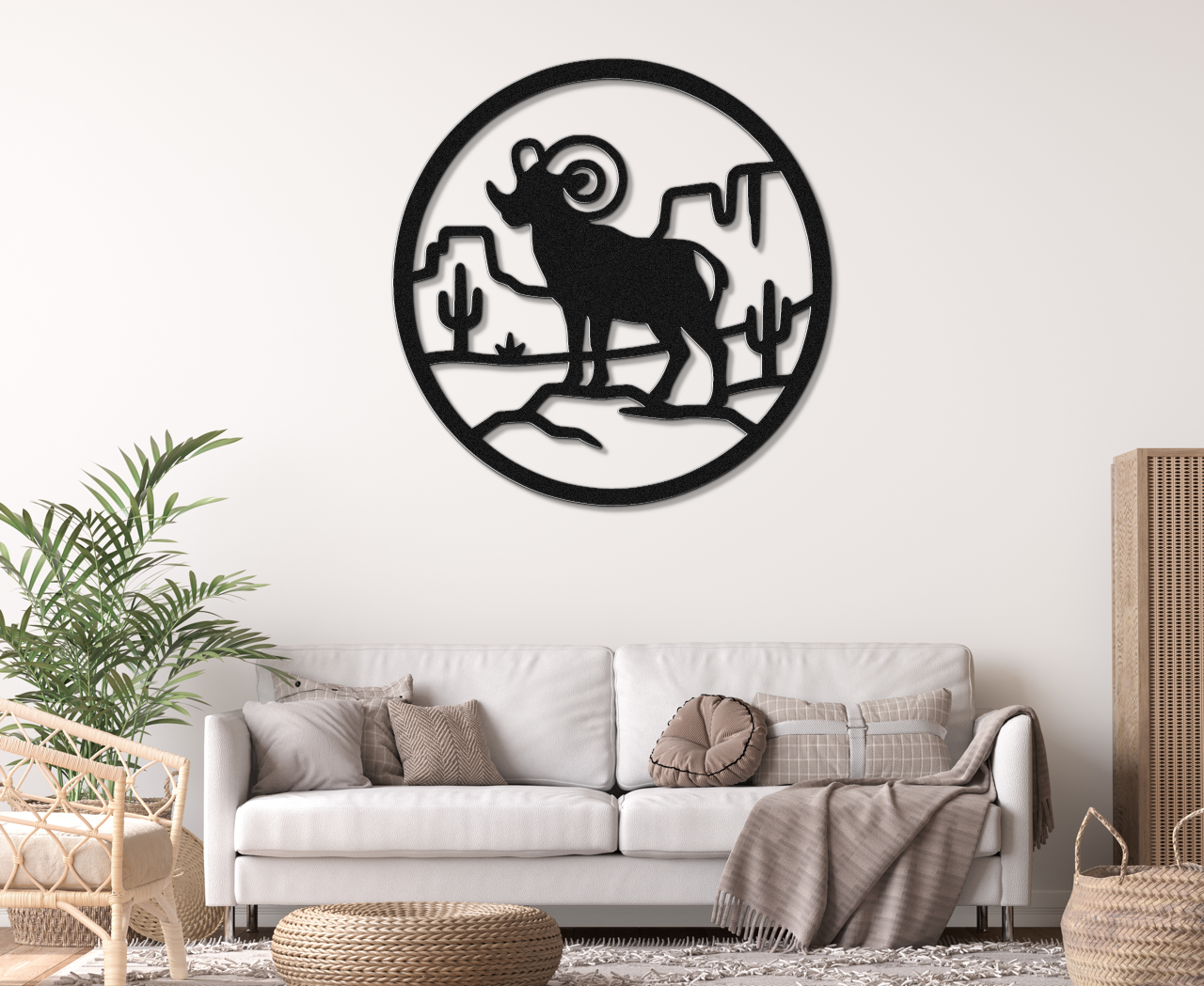 Arizona Bighorn Sheep Metal Wall Art