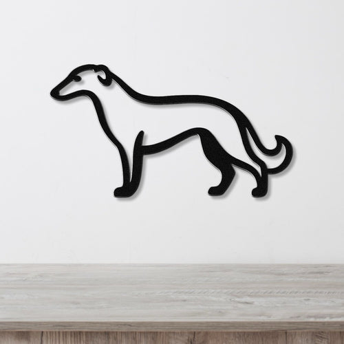 Borzoi Dog Metal Wall Art