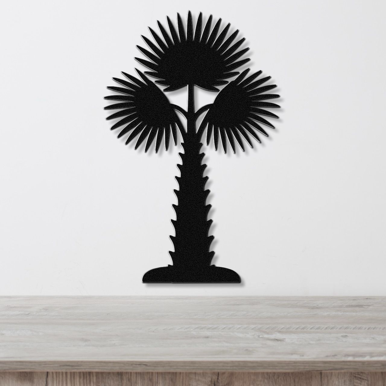 California Fan Palm Tree Metal Wall Art