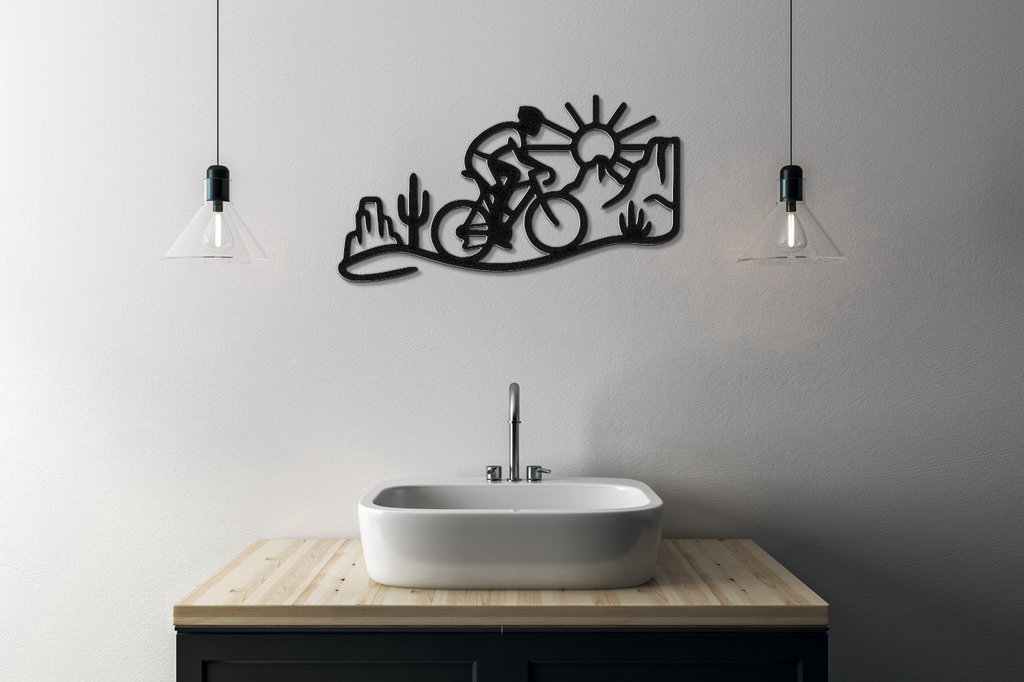 Arizona Cycling Metal Wall Art