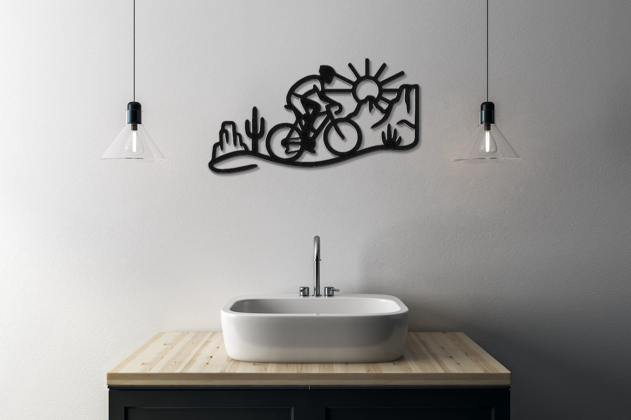 Arizona Cycling Metal Wall Art