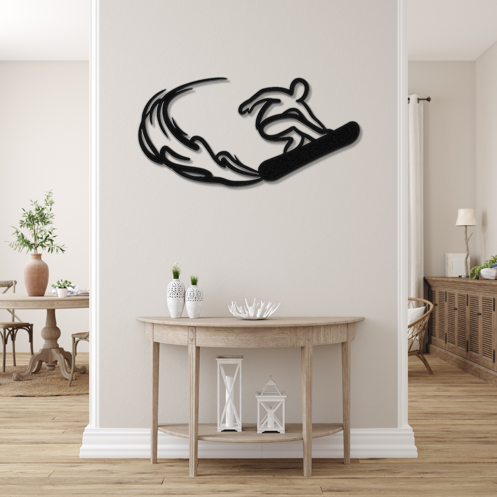 Snowboarding Metal Wall Art