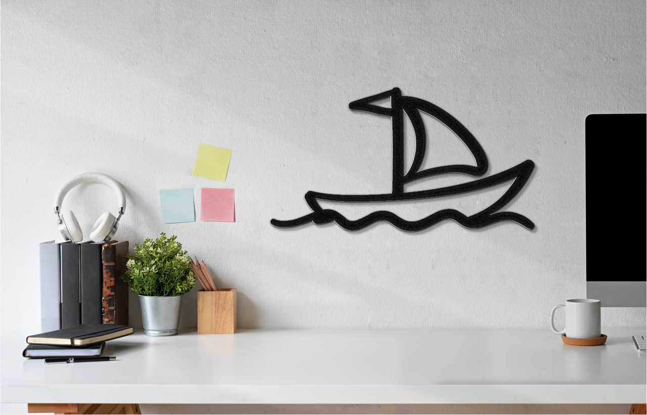 Sailboat Metal Wall Art