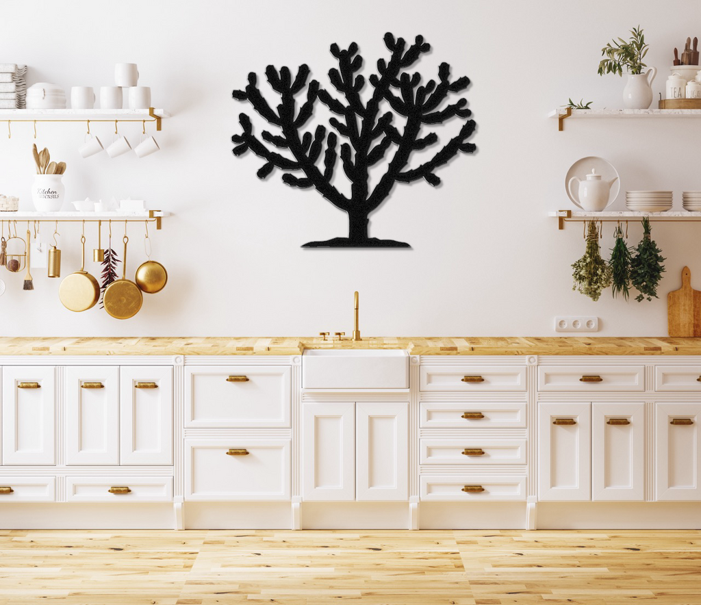 Cholla Cactus Metal Wall Art