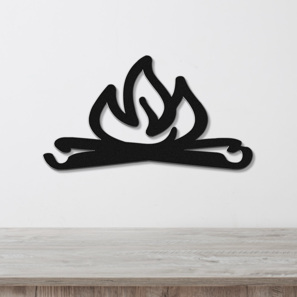 Campfire Metal Wall Art