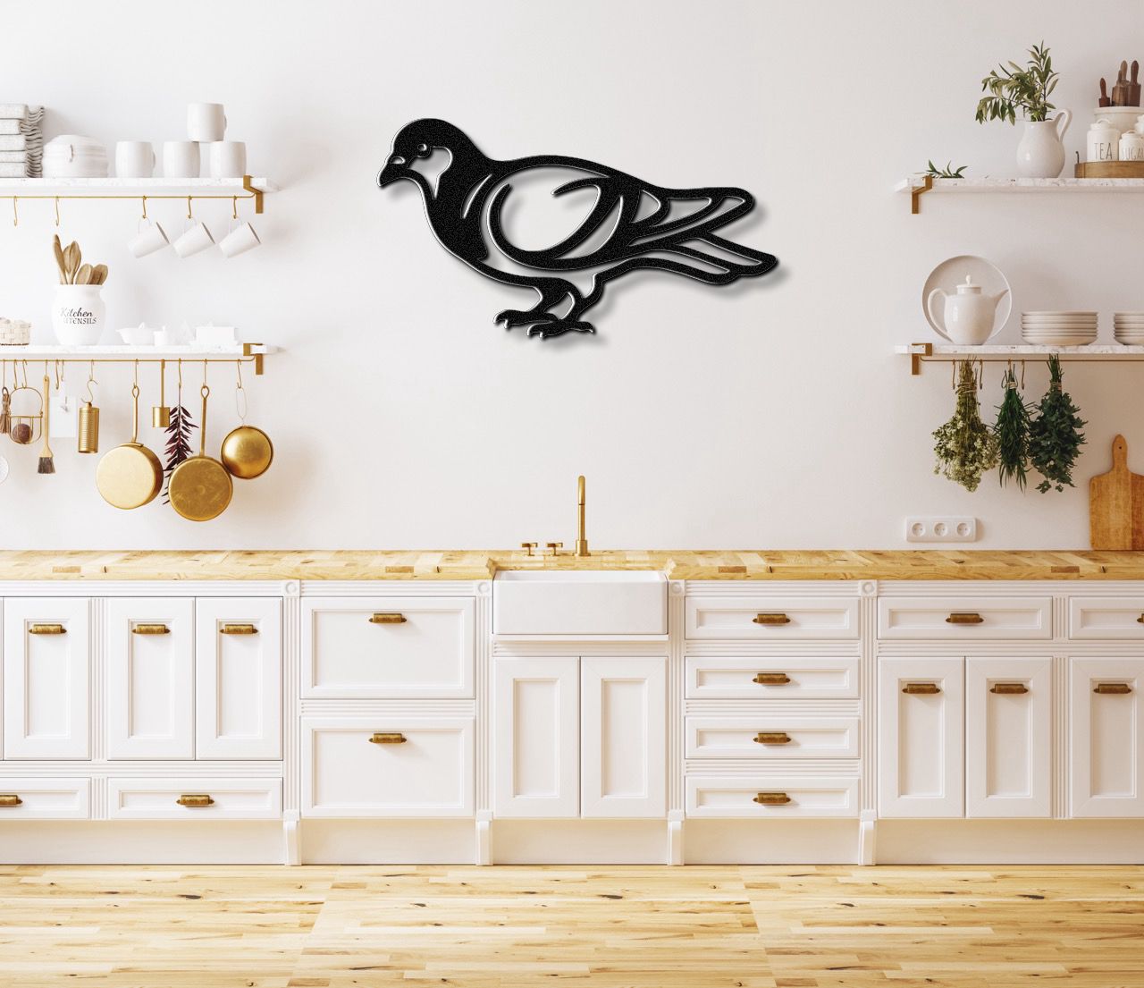Pigeon Metal Wall Art