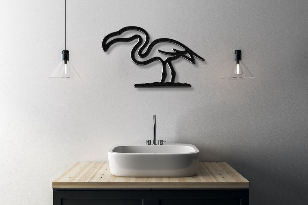 Flamingo Metal Wall Art