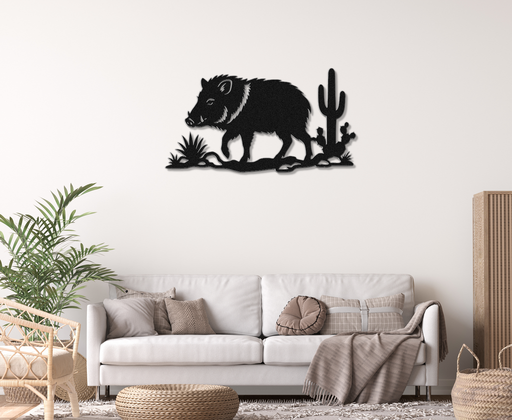 Javelina Metal Wall Art