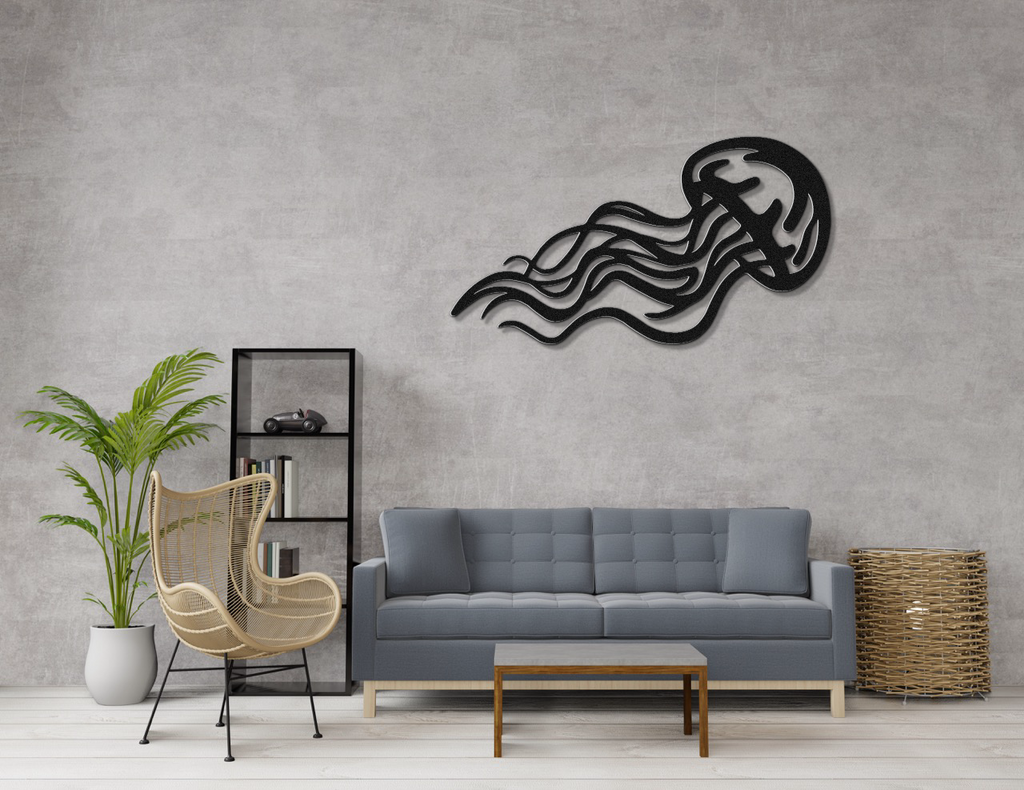 Jellyfish Metal Wall Art
