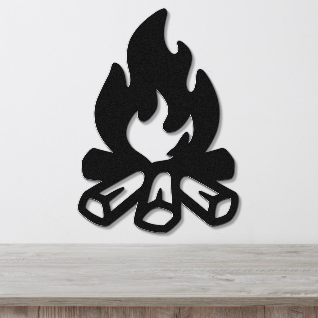 Campfire Metal Wall Art
