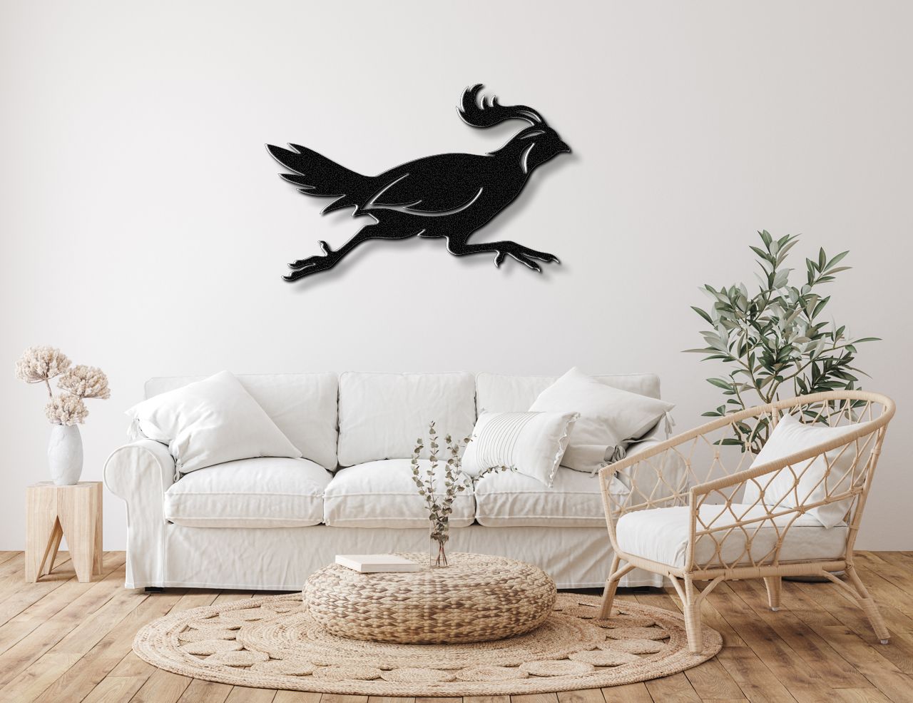 Running Quail Metal Wall Art