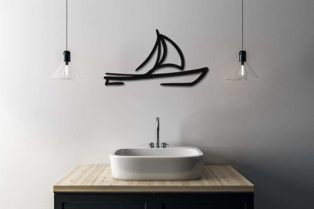 Sailboat Metal Wall Art