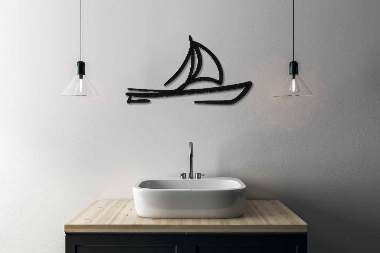 Sailboat Metal Wall Art