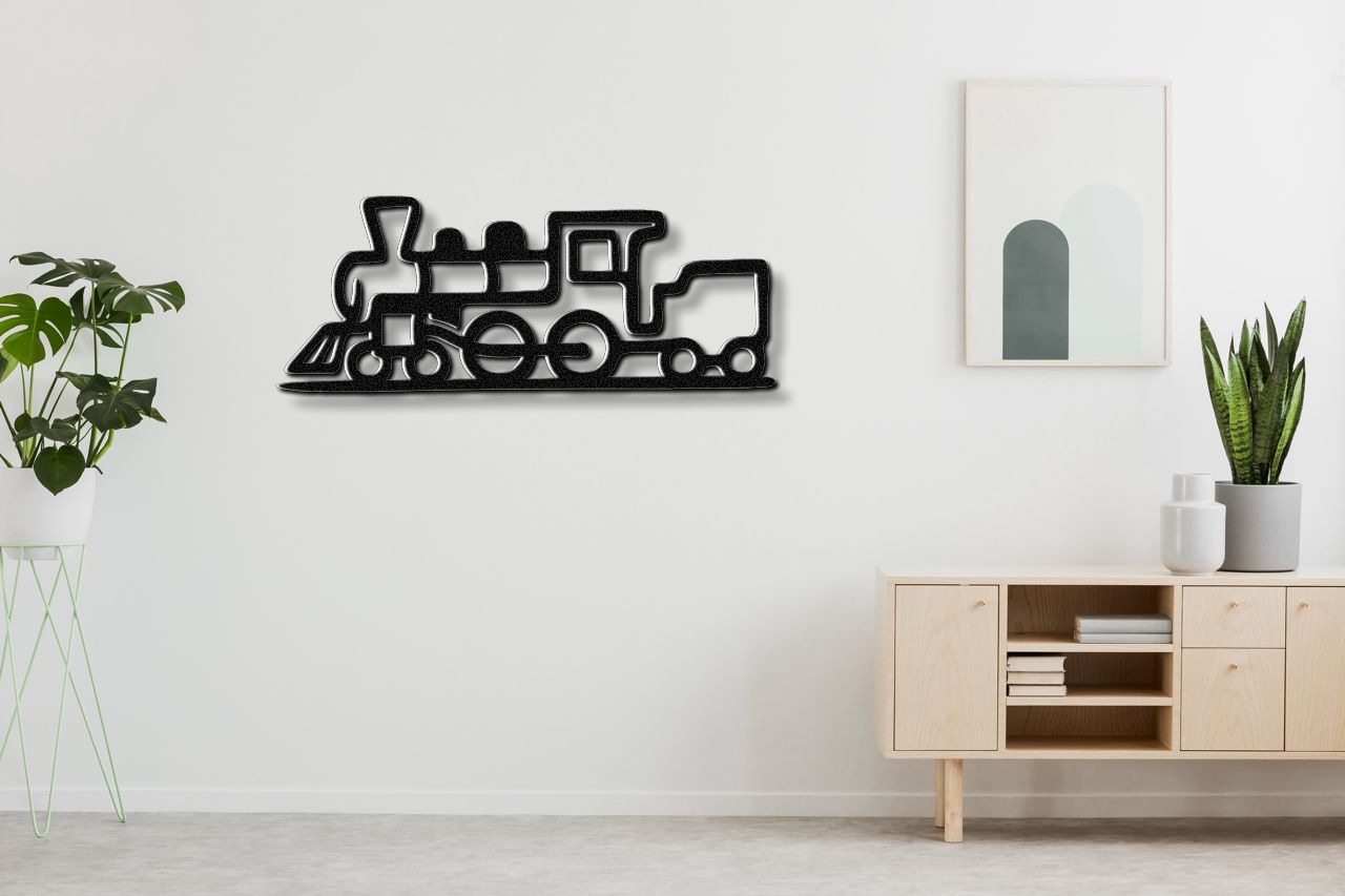 Train Metal Wall Art