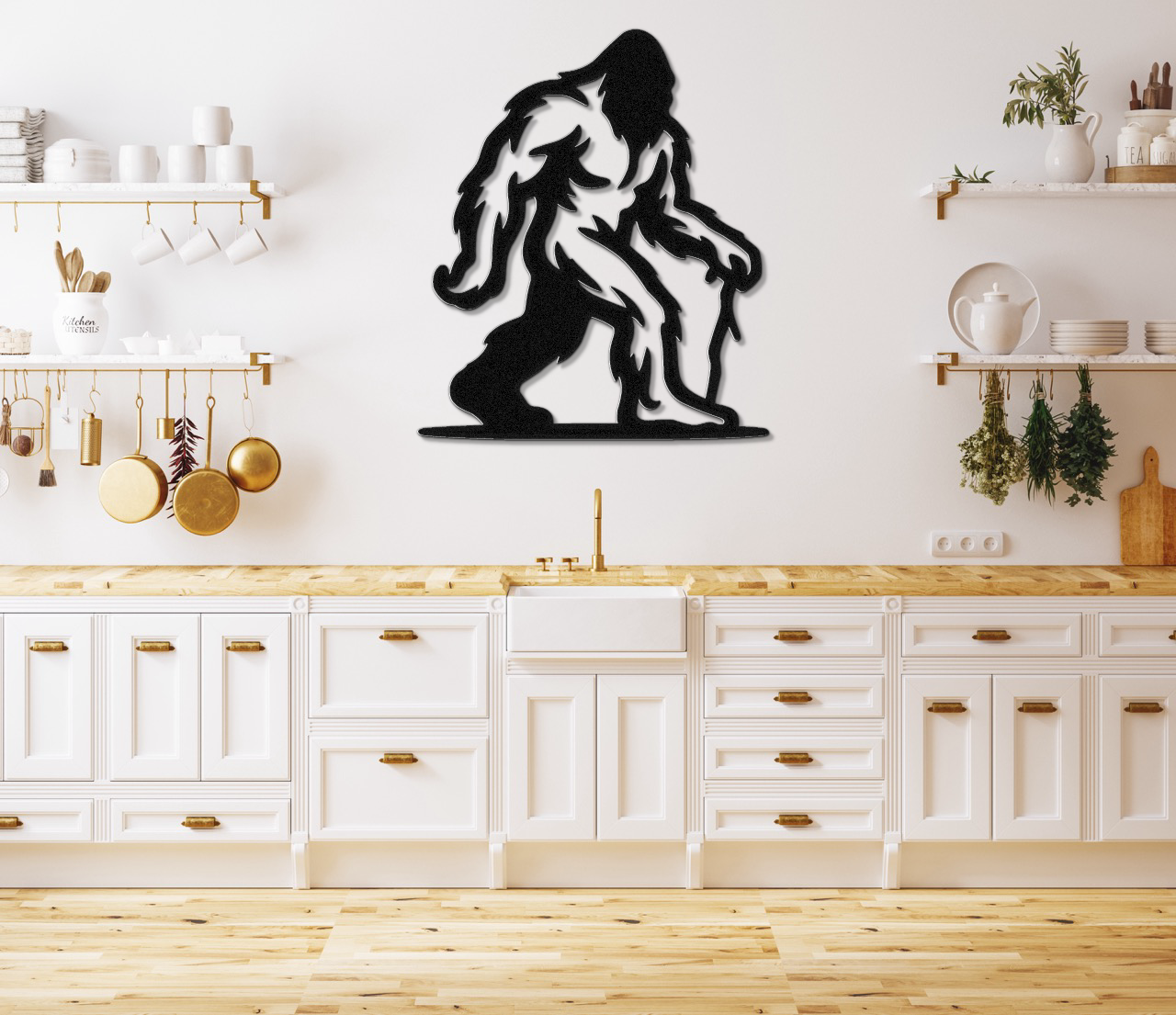 Bigfoot Metal Wall Art