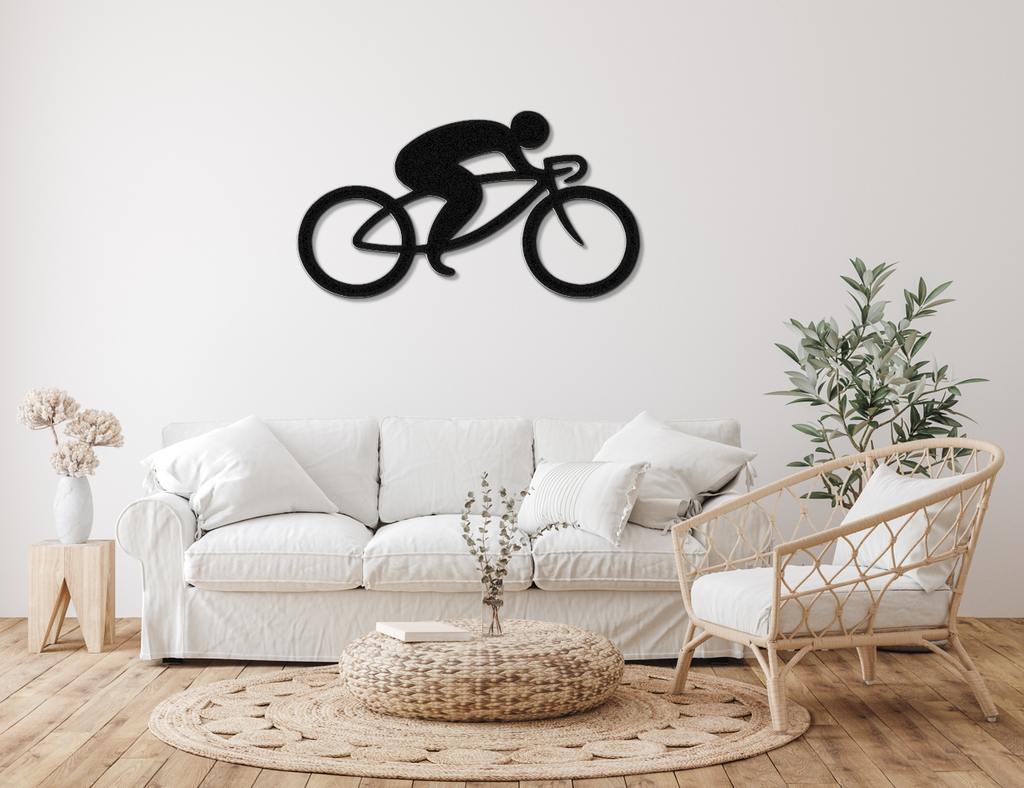 Cycling Metal Wall Art