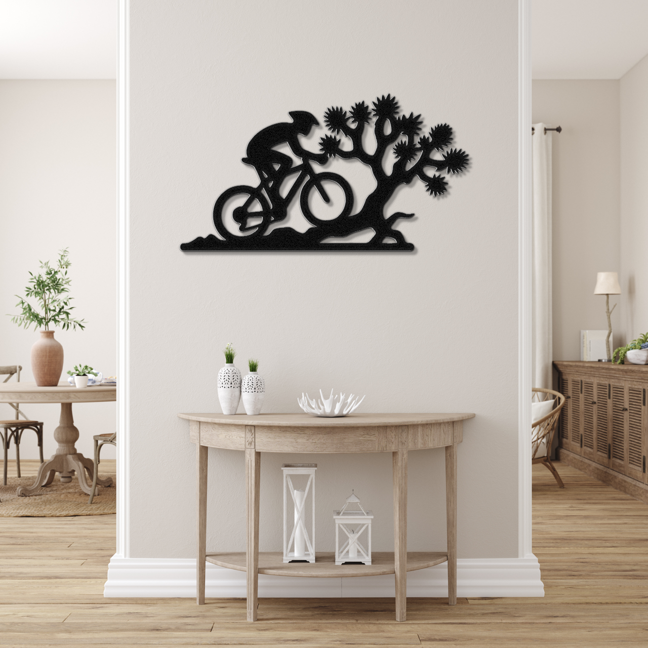 Joshua Tree Cycling Metal Wall Art