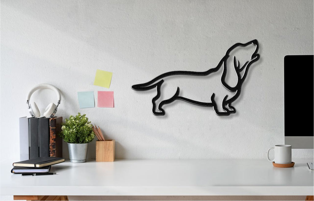 Basset Hound Metal Wall Art