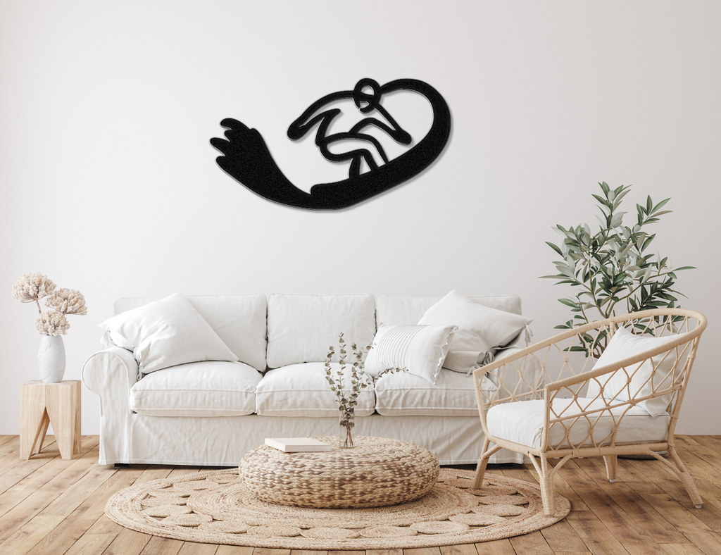 Snowboarding Metal Wall Art