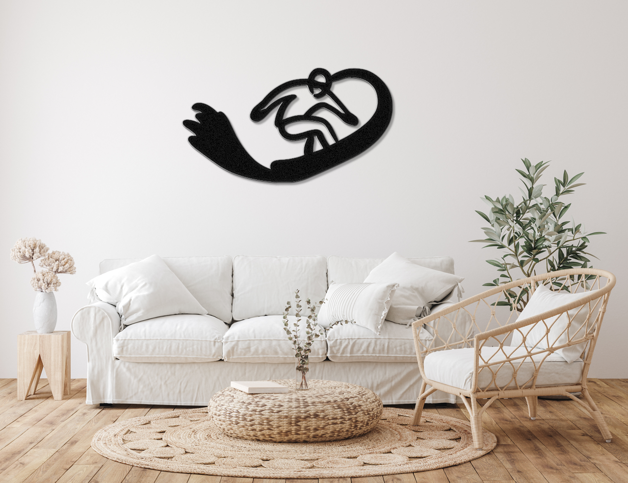 Snowboarding Metal Wall Art