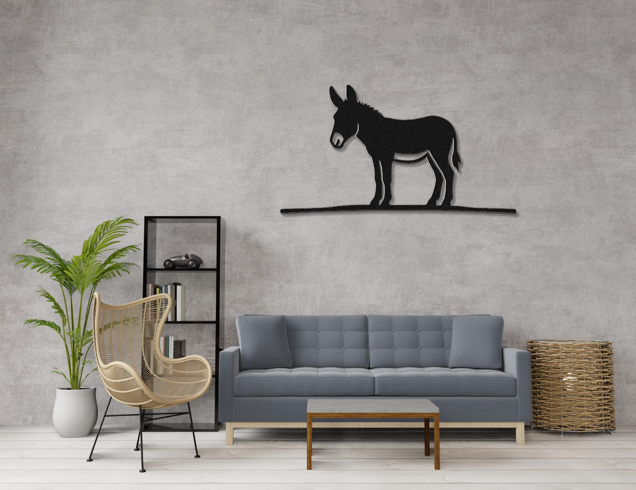 Burro Metal Wall Art
