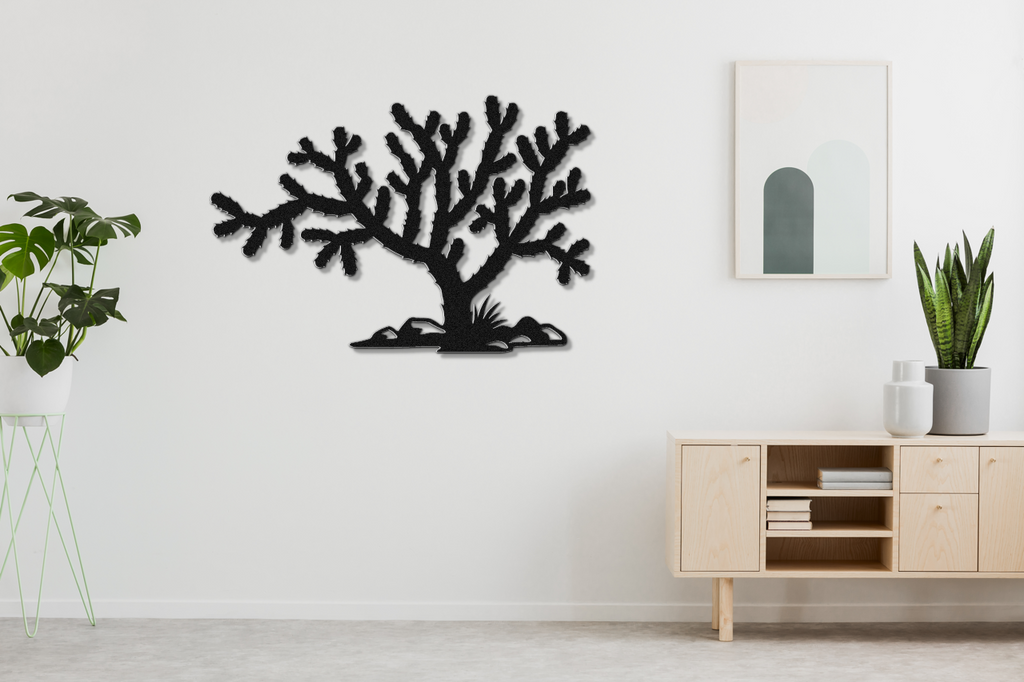 Cholla Cactus Metal Wall Art