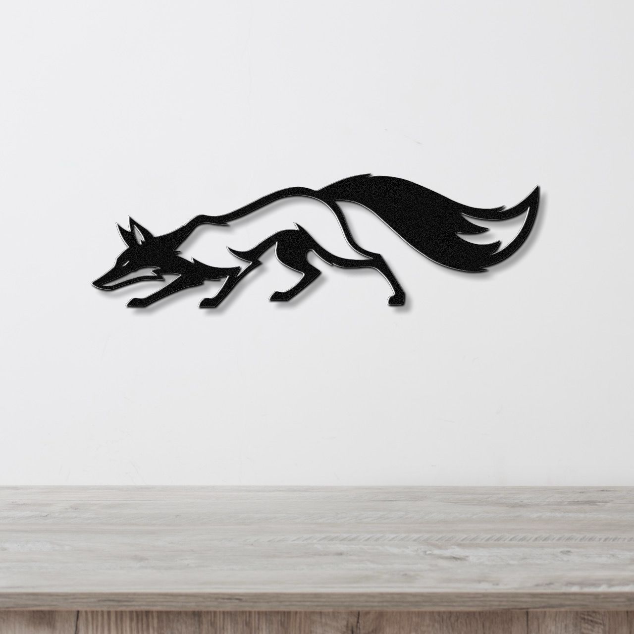Sneaky Fox Metal Wall Art