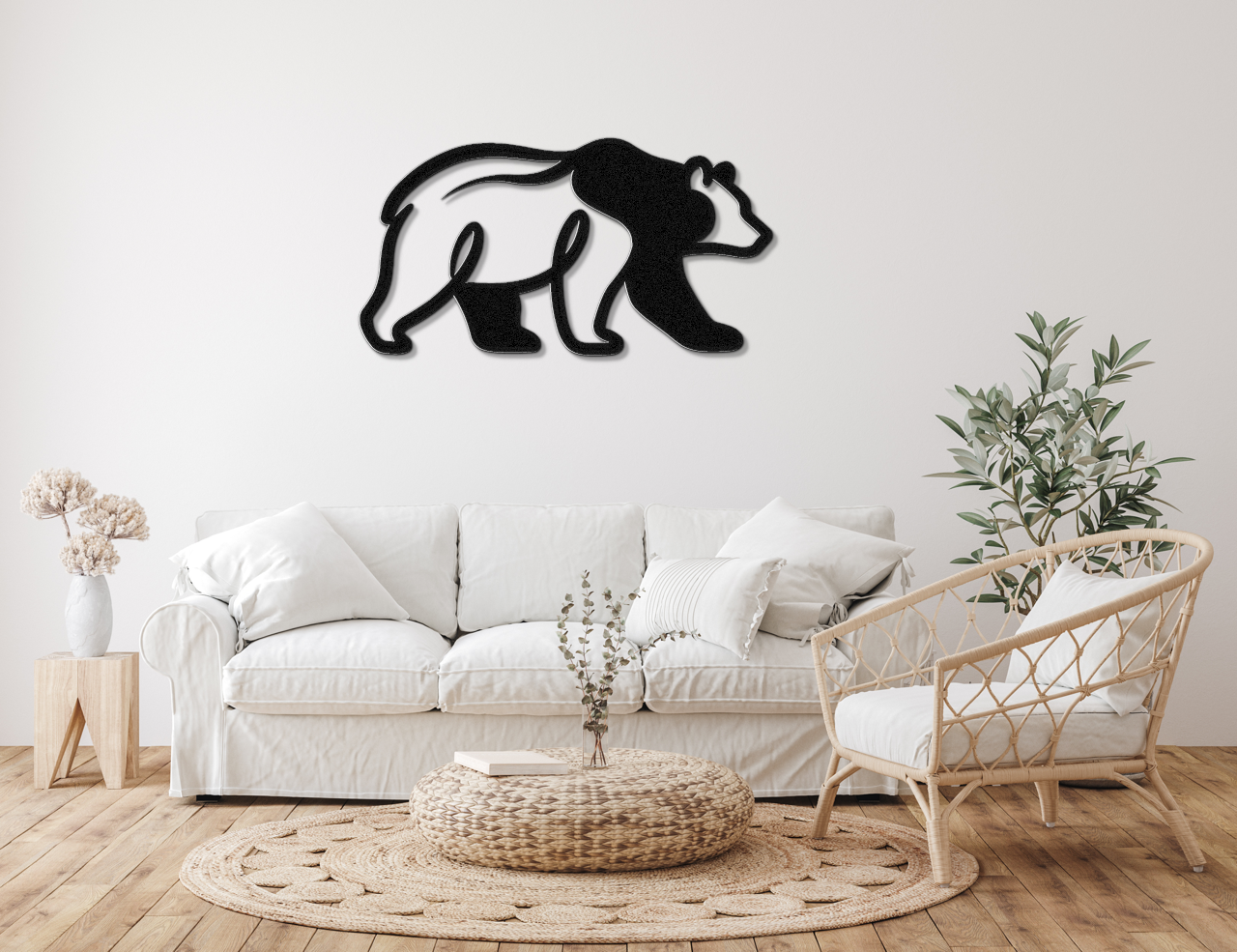 Bear Metal Wall Art