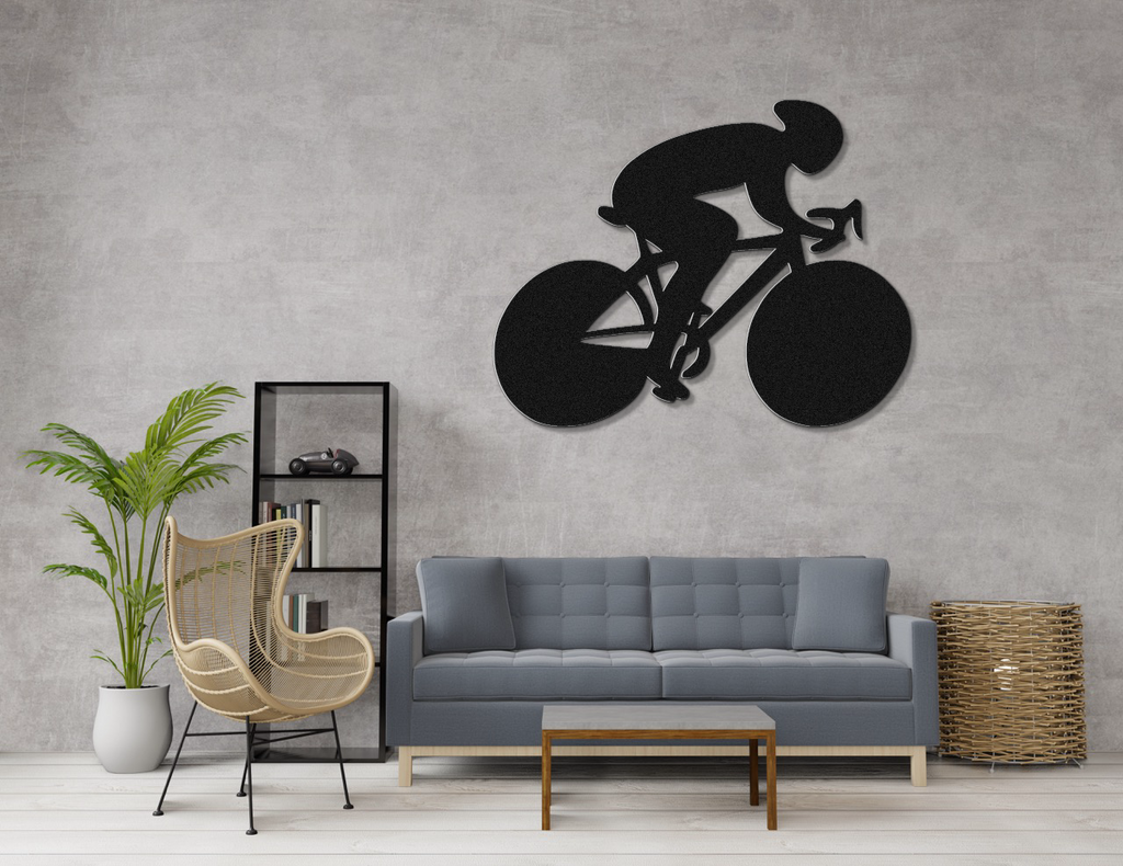 Cycling Metal Wall Art