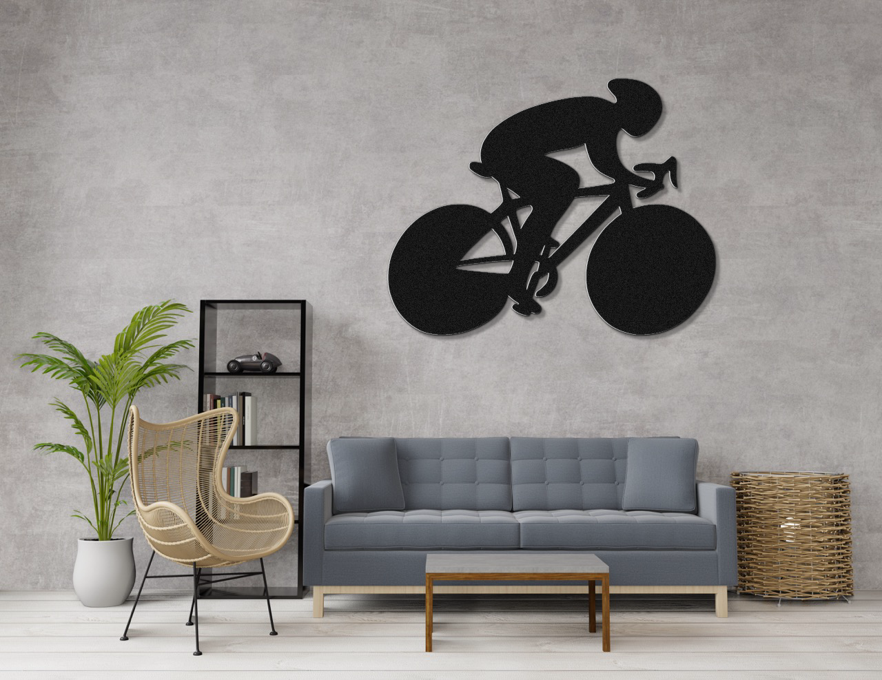 Cycling Metal Wall Art