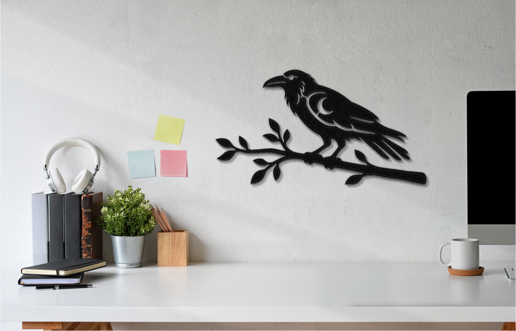 Raven Metal Wall Art