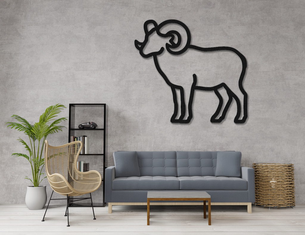 Bighorn Sheep Metal Wall Art