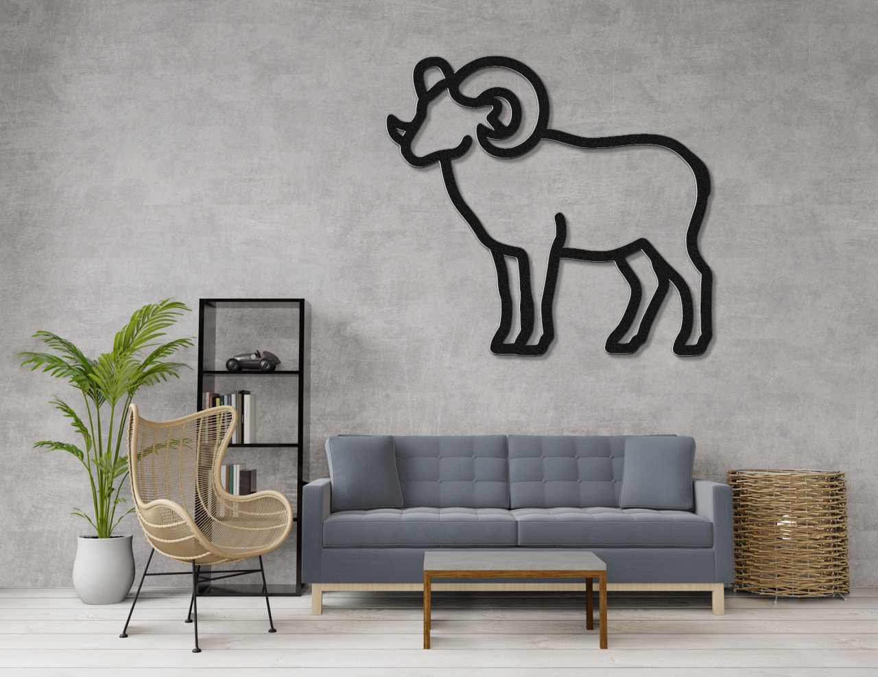 Bighorn Sheep Metal Wall Art